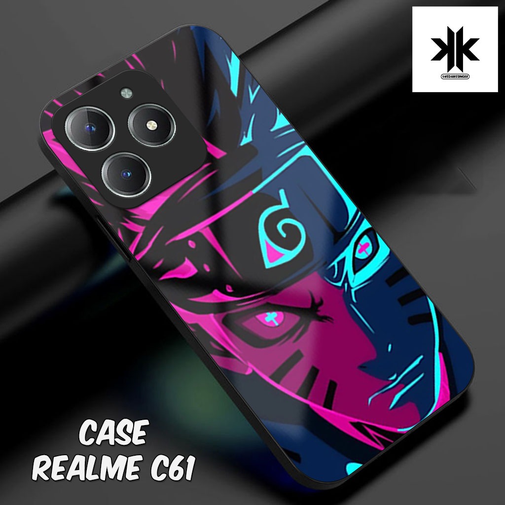 เคส HP KK22 Realme C61 - เคสโทรศัพท์ Realme C61 - Glass Softcase - Glossy Hardcase - เคสโทรศัพท์ - P