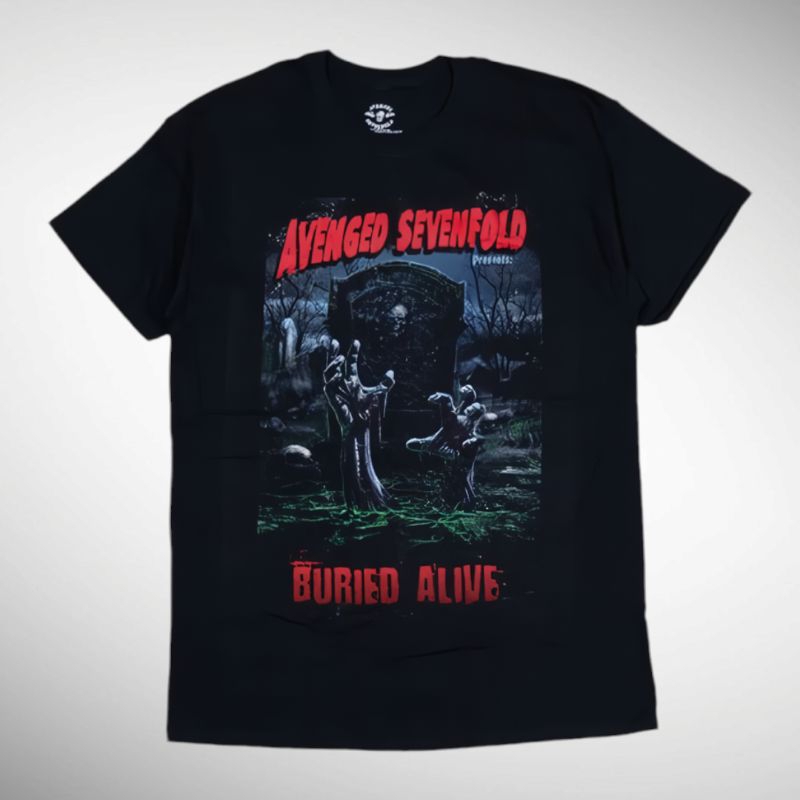 เสื้อยืดวงอย่างเป็นทางการ AVENGED SEVENTIFOLD A7X - BURIED ALIVE TOUR