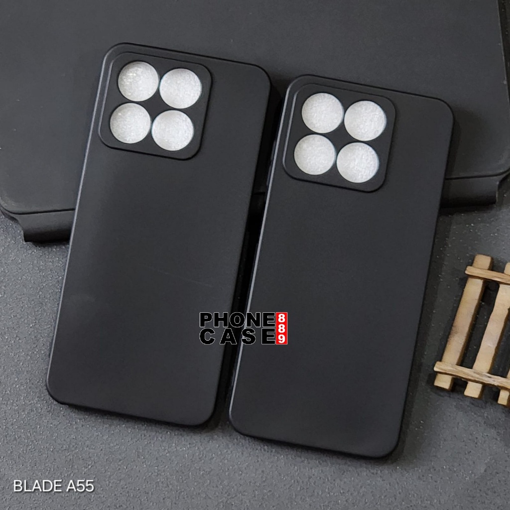 ZTE BLADE A35 ZTE BLADE A55 กรณี MACAROON สีดํา SQ CASE สีดํา ZTE BLADE A35 ZTE BLADE A55