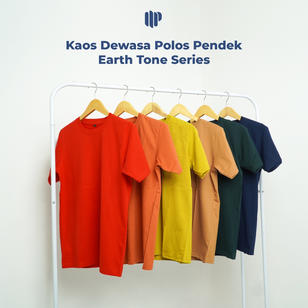 Madia เสื้อยืด Polos ผู้ใหญ่ผู้ชายผู้หญิงแขนสั้นผ้าฝ้าย Combed 24s สี Earth Tone - WA01