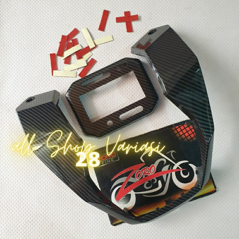 UPPER ฝาครอบคอ LIST X ADV 150/160 & SPEEDO METER ADV 150/160 คาร์บอน WTP DIP นําเข้าคาร์บอน ZORO