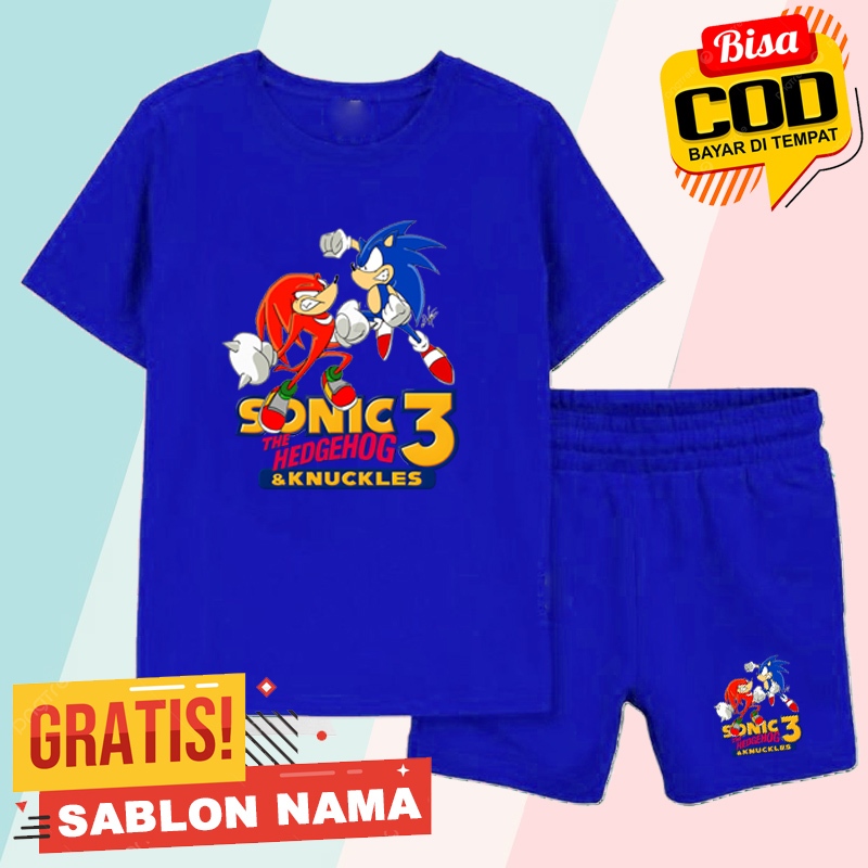 SONIC THE HEDGEHOG & KNUCKLES ชุดเสื้อยืด