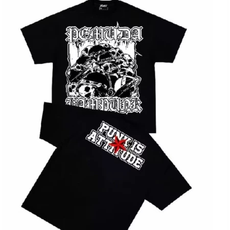 PUNK IS ATTITUDE 24s PREMIUM TSHIRT FREE STICKER YOUTH T-SHIRT