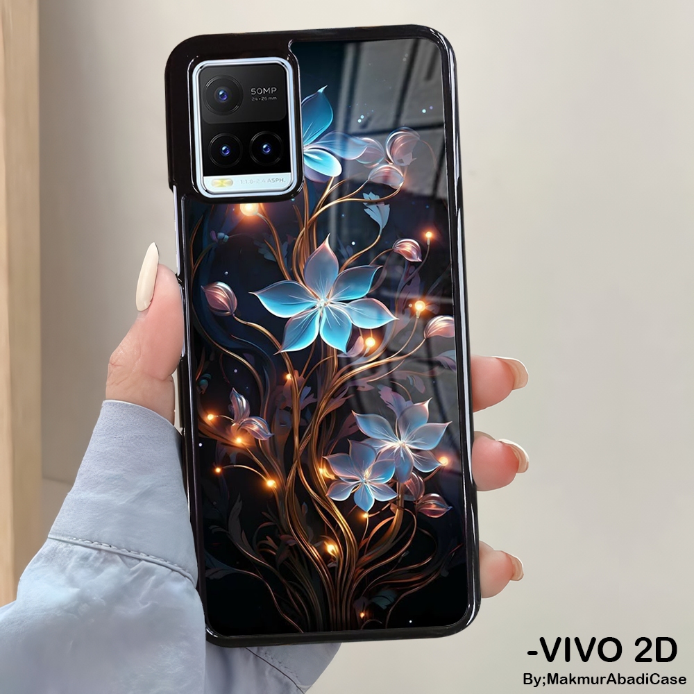 Hardcase Glossy 2D Case Vivo Y21 Y21A Y21S Y21T Y33T Y33S Casing Vivo - Case Motif Galaxy Astronaut