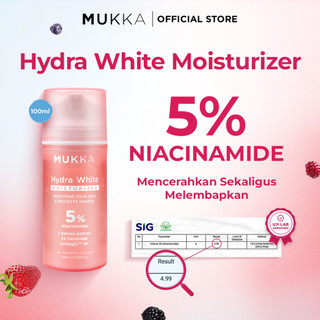 Mukka - Hydra White Moisturizer 100ml Pelembap Wajah Mencerahkan