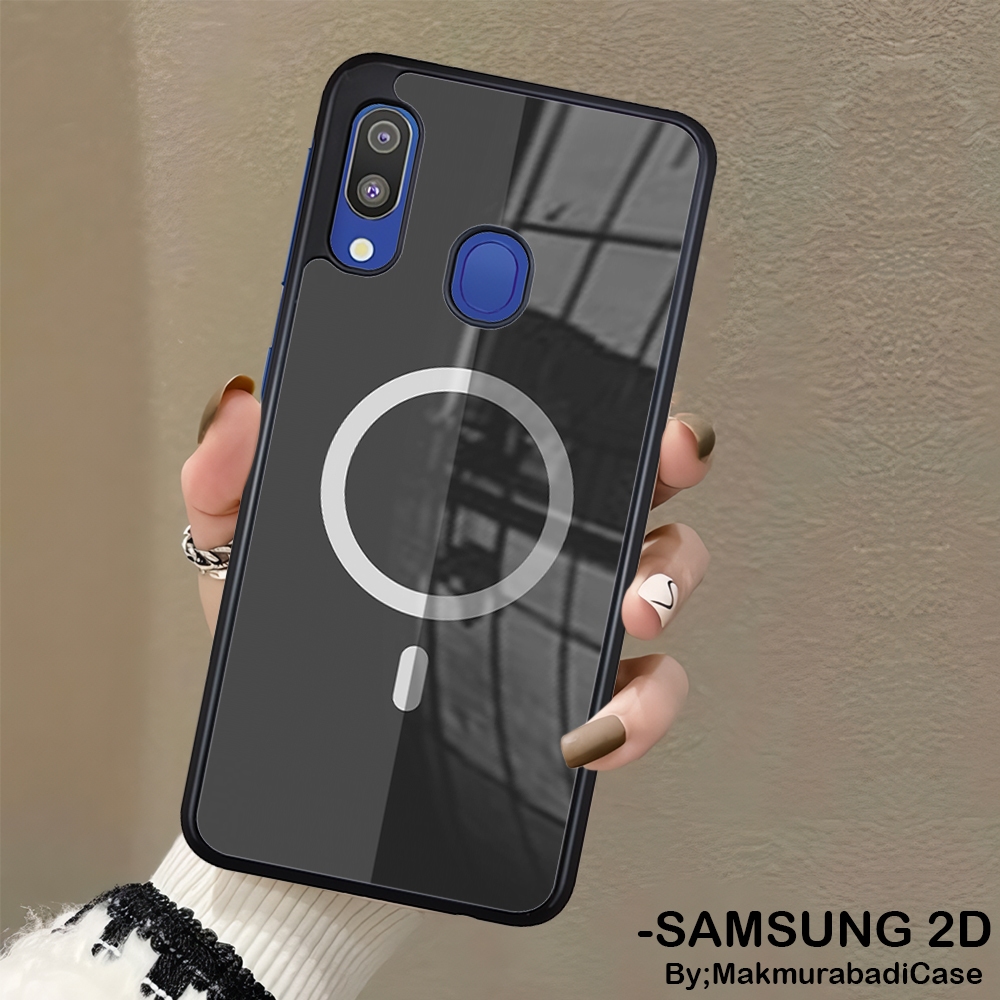 Hardcase Glossy Glass 2D Samsung M20 A20S A20 A30 A31 A30S A50 A50S A10 A10S Case Motif โลโก้ Iphone