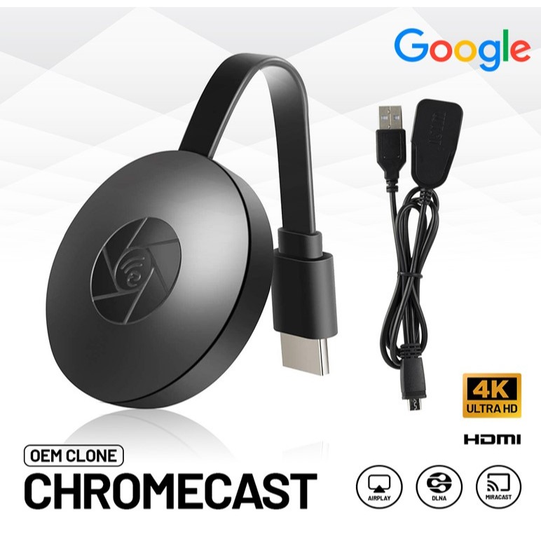 CHROMECAST TV STREAMING 4K HDMI GOOGLE CHROME CAST WIRELESS DONGLE o E7L6