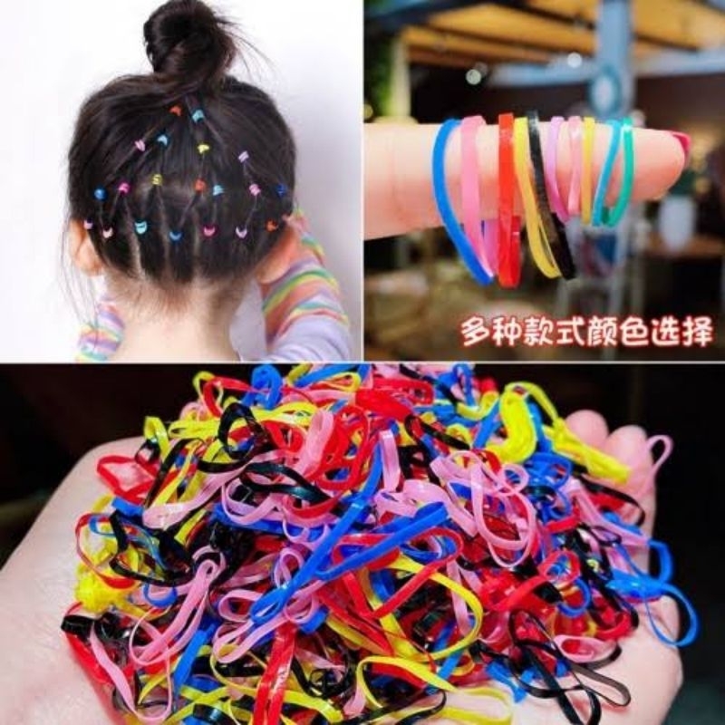 (ร้าน Sabena) PREMIUM DISPOSABLE CHILDRENS RUBBER HAIR RUBBER