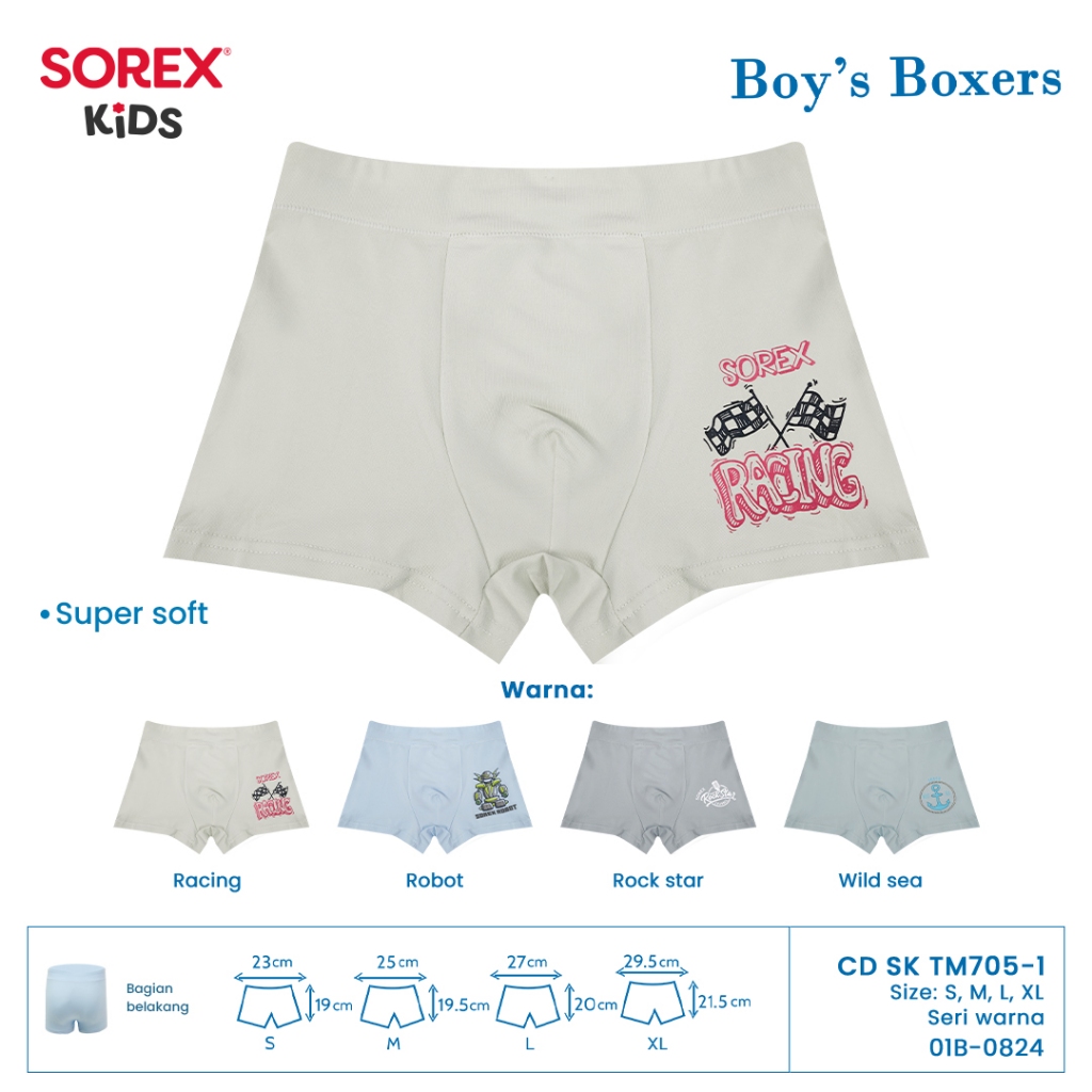 SOREX KIDS BOY SK TM 705 - BOYS BOXER UNDERWEAR CD