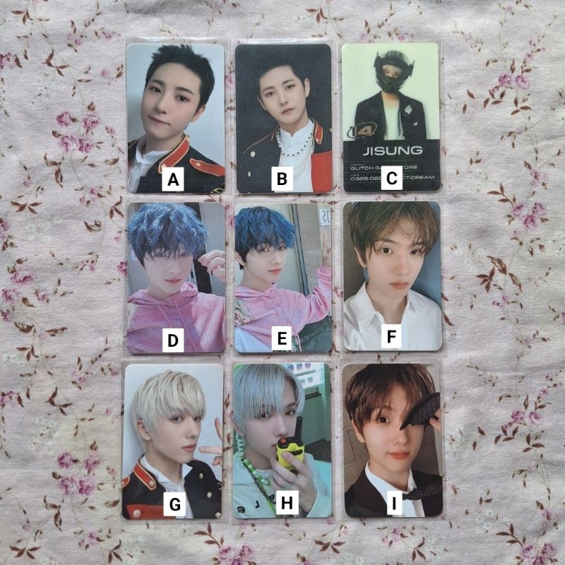 การ์ดรูปถ่ายอย่างเป็นทางการ jaehyun อัลบั้มแรก j ver nct 127, renjun lucky draw glitch nct dream mod