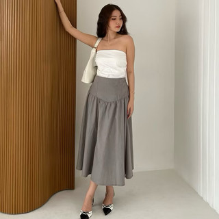LEORA SKIRT | Long Skirt Rok Panjang Rok Midi Pastel Korea Rok Wanita KEKINIAN 2024