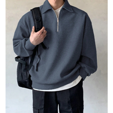 SWETER RUGBY POLOS HNM SWEATER POLO SWETER ZIPPER RUGBY SWETER POLO SWETER เสื้อสเวตเตอร์ผู้ชาย