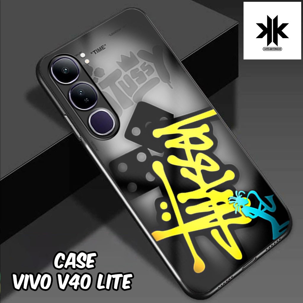 KK34 Softcase Glass Vivo V40 Lite ล่าสุด 2024 ป้องกันกล้องคลุมทั้งหมดสําหรับโทรศัพท์มือถือชําระเงินป