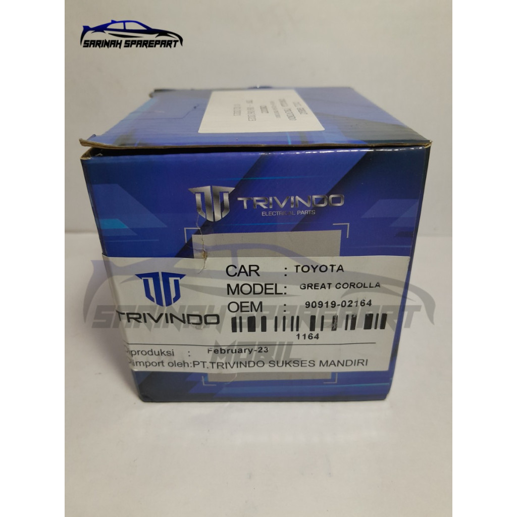 TOYOTA GREAT COIL IGNITION COIL COIL 90919-02164 ยี่ห้อ TRIVINDO ดั้งเดิม