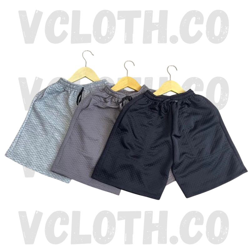 VCLOTH.CO WAREHOUSE CLEARANCE BOARDSHOT COMFY SHORTS / กางเกงขาสั้น DIAMOND KNIT /