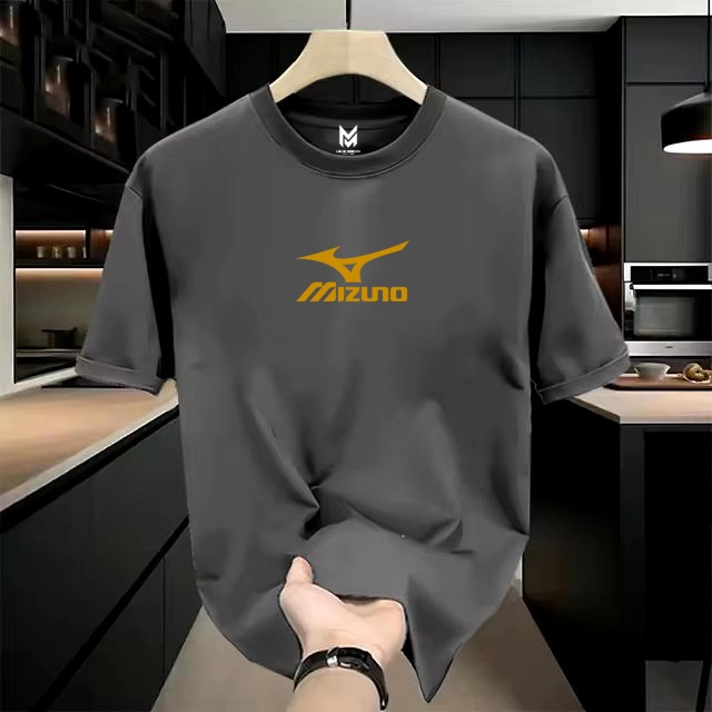 Mizuno Short T-Shirt Gold Motif Men& 39;s & เสื้อยืดผู้หญิง& 39;s รุ่น 2024 Unisex