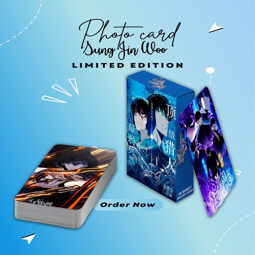 SUNG JIN WOO SOLO PHOTOCARD SET LEVELING PREMIUM 25 แผ่น