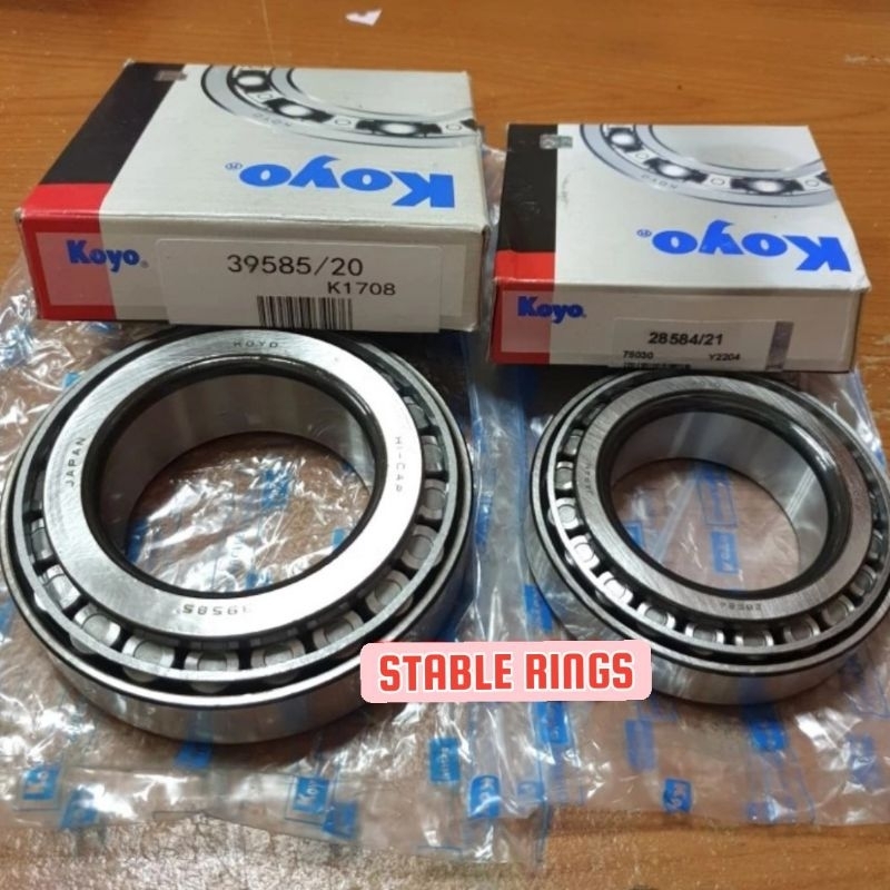 REAR WHEEL BEARING OUTER INNER RINO 14B 28584/21 + 39585/20 KOYO 1SET