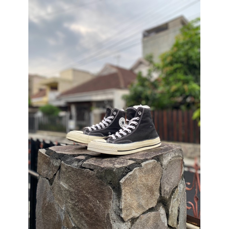 Converse 70s สีดําสีขาว Egret