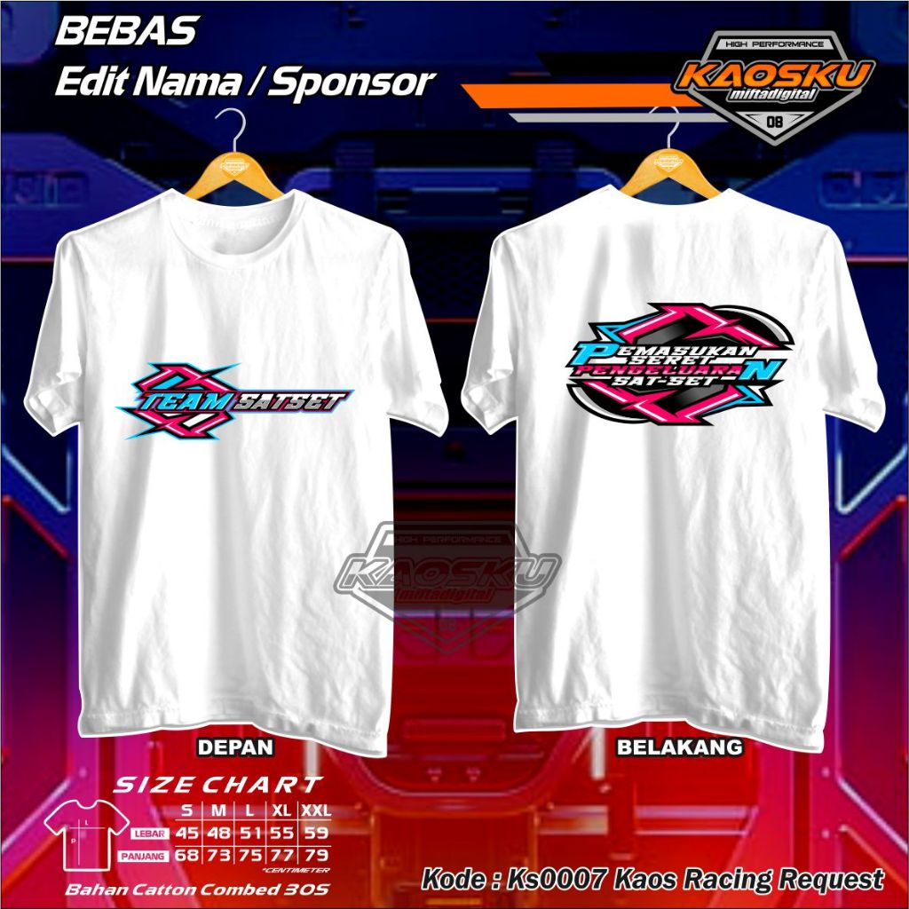 เสื้อยืดซิ่ง | Team Sat Set Ks0007