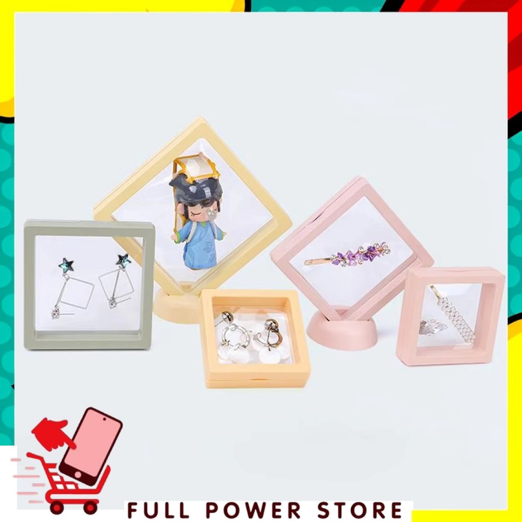 กล่องเครื่องประดับ FPS กรอบกล่องโปร่งใส กล่องเก็บเครื่องประดับกันฝุ่น สร้อยข้อมือ แหวน สร้อยคอ ที่วา