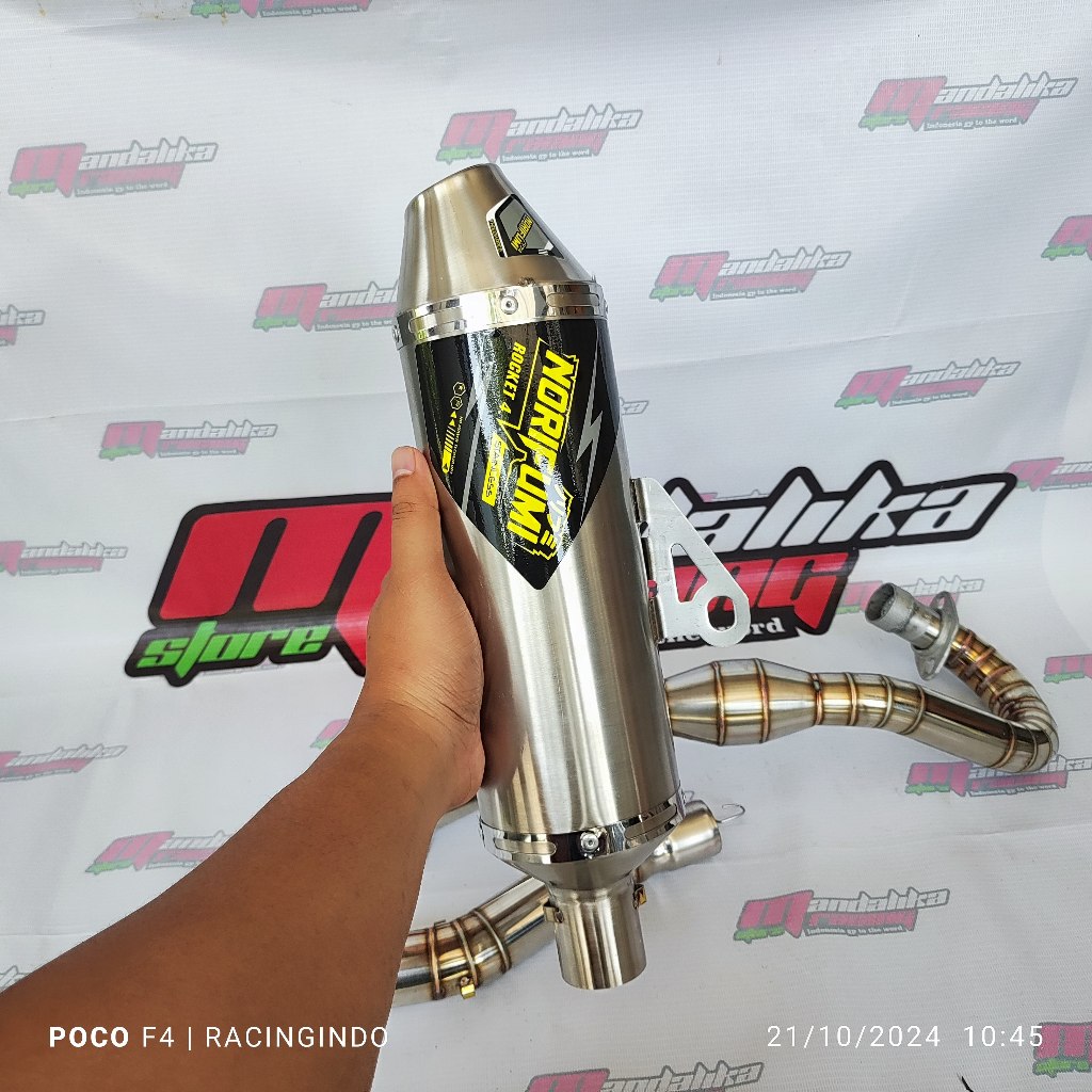 Norifumi Rocket 4 ท่อไอเสียสําหรับ yamaha pg 1ksr 110 ksr pro xrm 110 xrm 125 honda msx 125