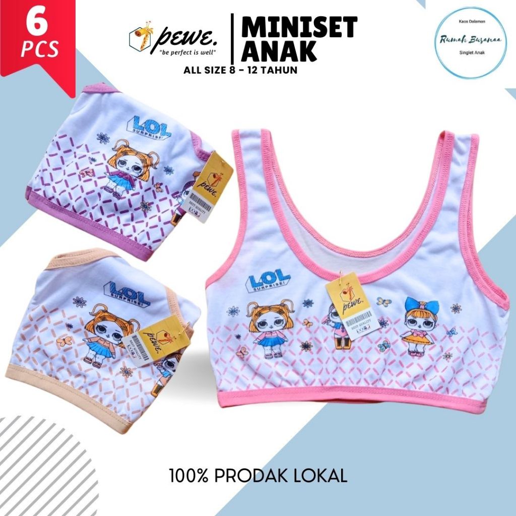 6 ชิ้นวัยรุ่น ABG Minisets ไม่มีฟองน้ํา/ตัวละคร Minisets สําหรับสาวขั้นตอน 1 มินิชุดสําหรับเด็กประถมเรยอนสแปนเด็กซ์