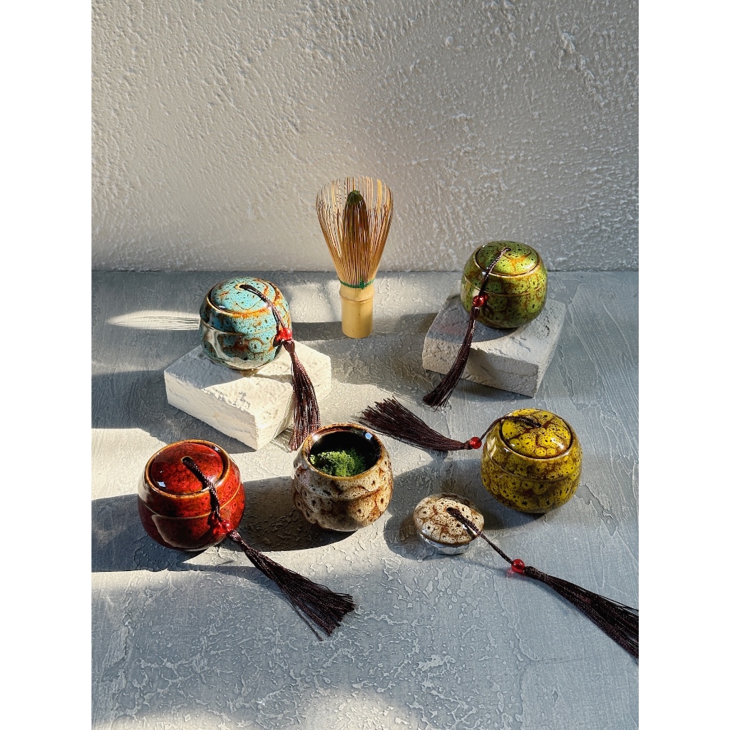 Homelab Matcha Ceramic Canister / Ceramic Matcha Powder Container