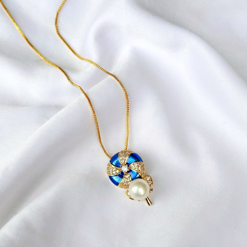 สร้อยคอโรเดียม มุกน้ําจืด lombok Pearl NTB อินโดนีเซีย