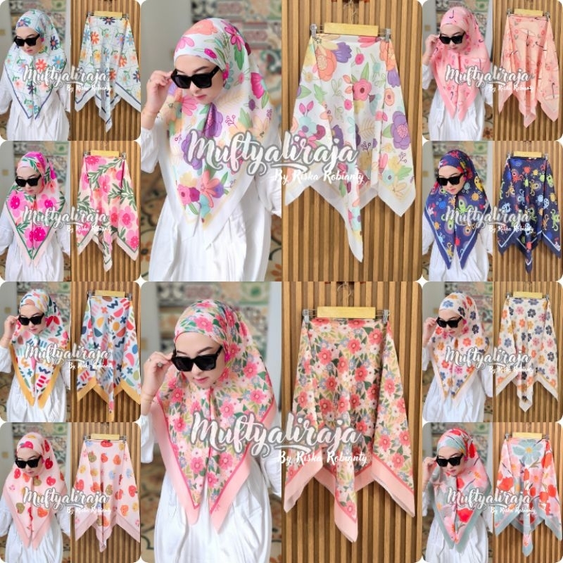 Rectangular hijab motif Voal Veil พรีเมี่ยมรูปสี่เหลี่ยมผืนผ้า hijab motif ล่าสุดสี่เหลี่ยมผืนผ้า hijab denay ดอกไม้ denay POLKA