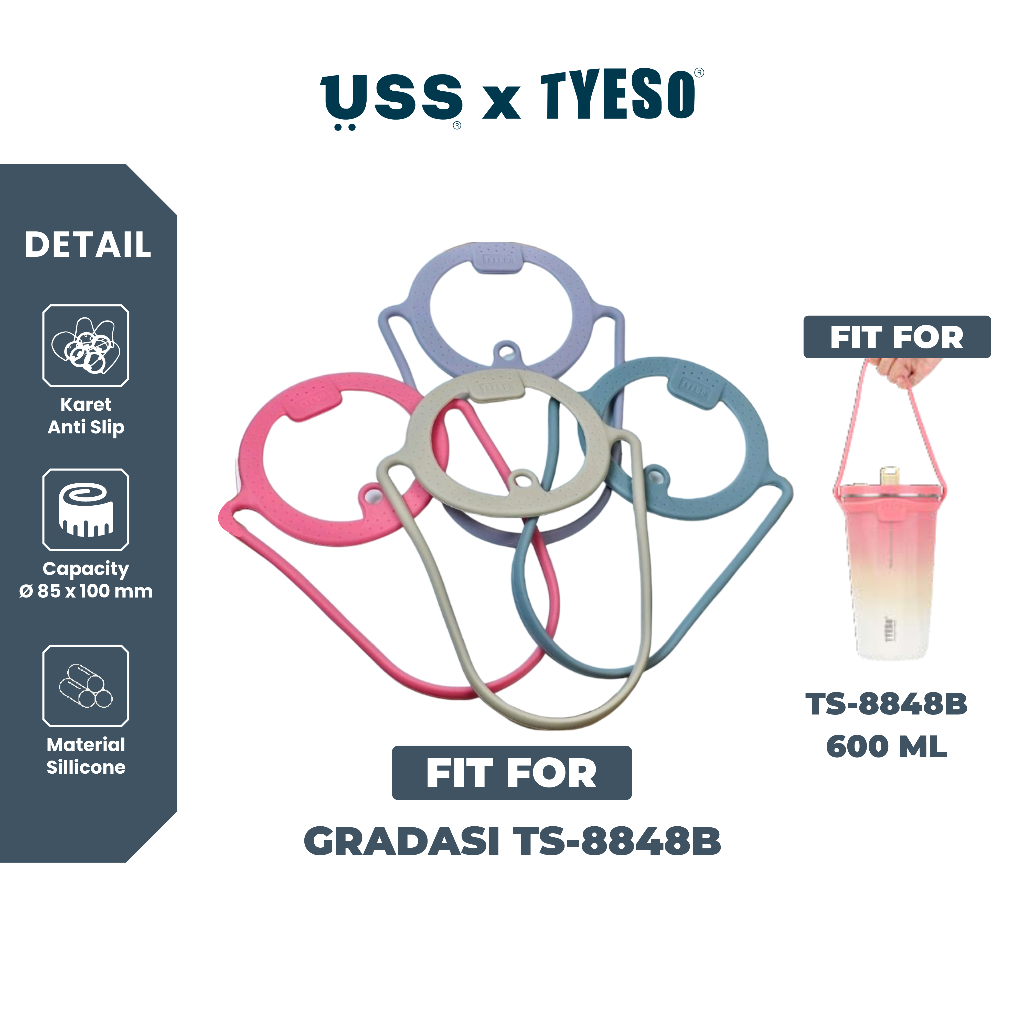(ONLY STRAP ไม่รวม TUMBLER) USS x Tyeso Tumbler Accessories Strap TS-8848 Gradient Silicone Handle O