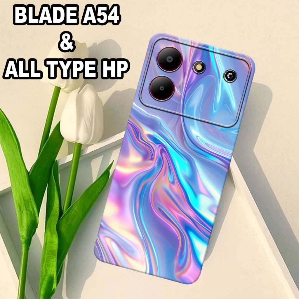 HP G22 - ZTE Blade A54 Softcase - เคสกล้อง pro - RAINBOW MOTIF - วัสดุยางยืดหยุ่น - เคส ZTE Blade A5