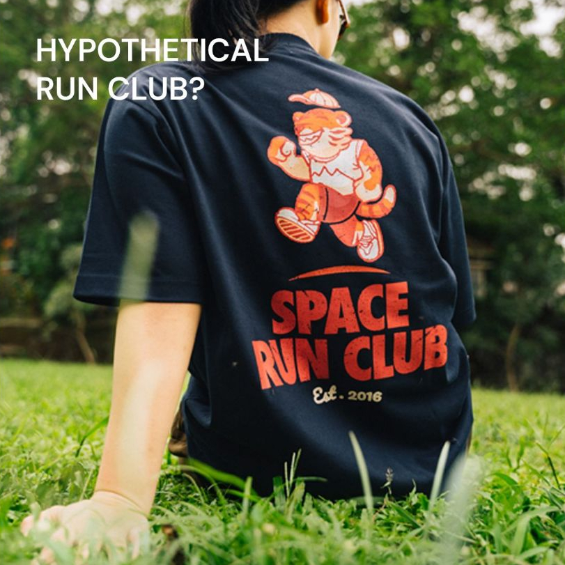 SPACE RUN CLUB OVERSIZED TEE โดย Space Roastery