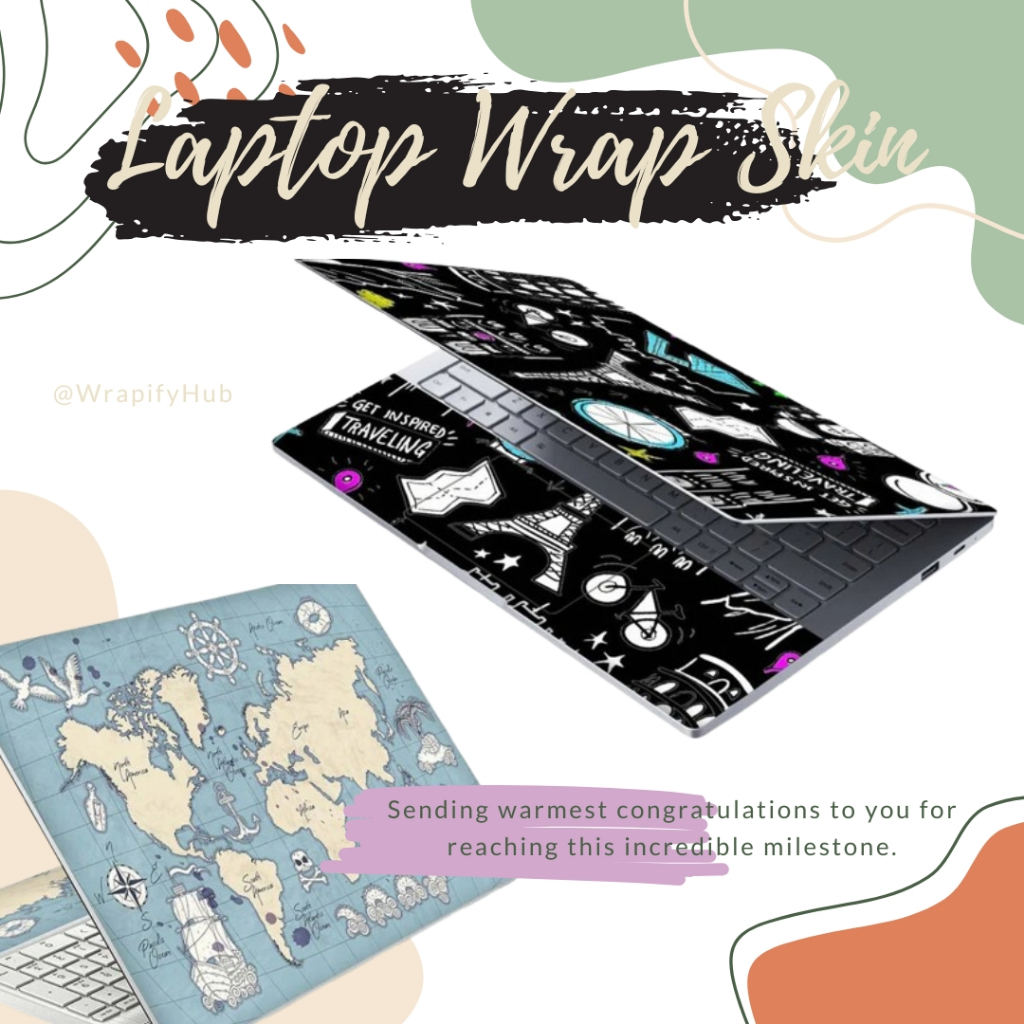 Wrap Skin Laptop Sticker Lg Gram 17z990 Protector Full Body คุณภาพระดับพรีเมียม Doff