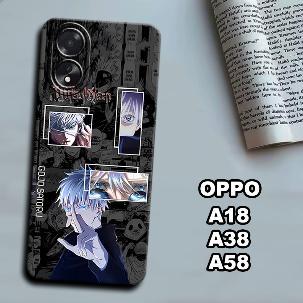 CC7/ ยางยืดหยุ่น Softcase สําหรับ oppo A18/oppo a38/oppo a58 4g / Jujutsu Kaisen Anime Motif /case /