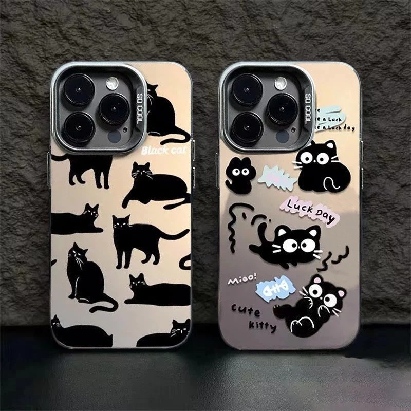 YX113 SOFTCASE CASING LUCKY DAY CAT COMPATIBLE สําหรับ VIVO Y01 Y1S Y02 Y02T Y02S Y03 Y12 Y12S Y15 Y