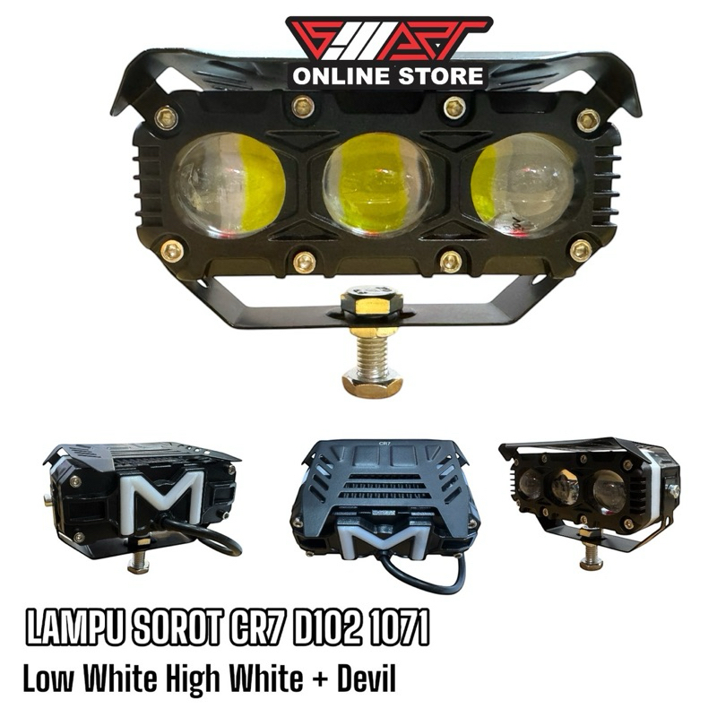 SQL D102 1071 CR7 LOW WHITE HIGH WHITE SPOTLIGHT + ไฟ DEVIL