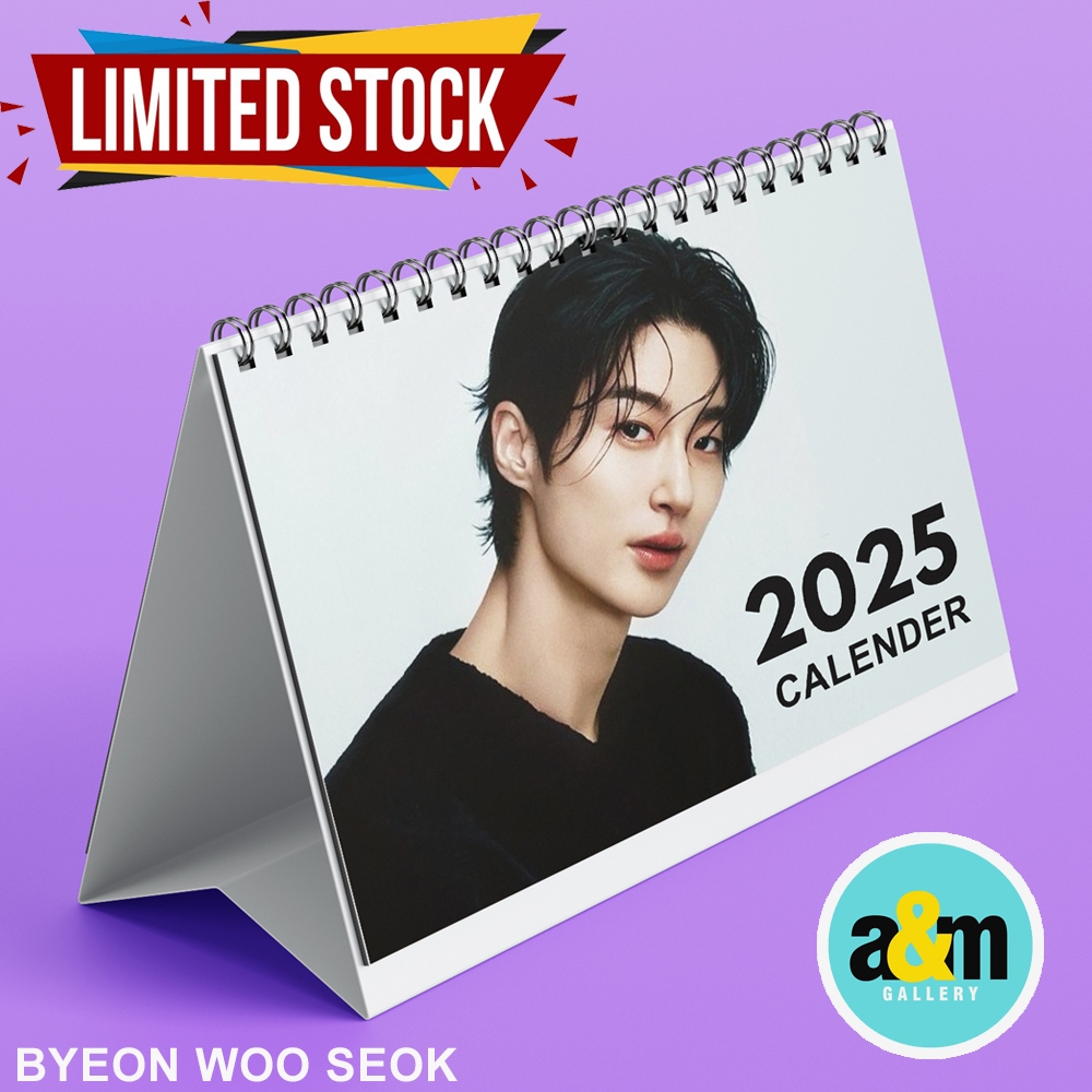 A&m Byeon Woo Seok ปฏิทิน ปฏิทินตั้งโต๊ะ 2025 ปฏิทิน K-POP ปฏิทิน