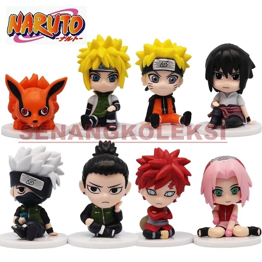 Naruto Biju Minato Gaara Sasuke Sakura Action Figure ชุด 6 ชิ้น