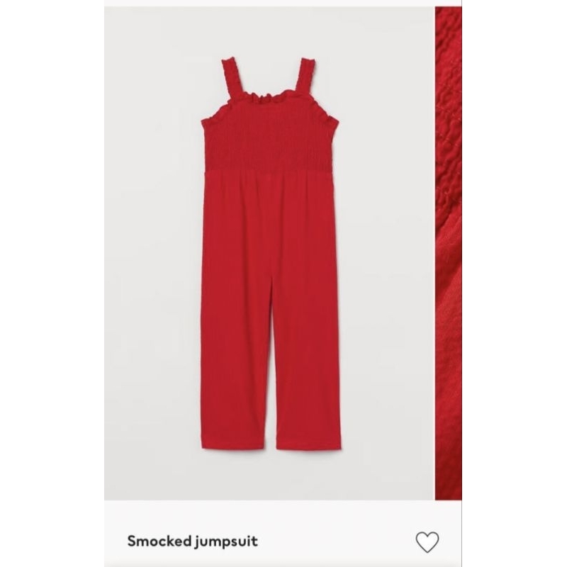 MERAH HNM Jumpsuit / HNM kids / HNM preloved / เสื้อผ้าสีแดง