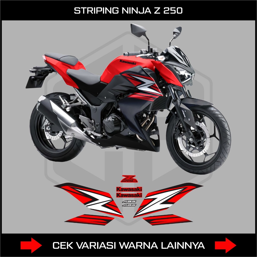 KAWASAKI Z250 สติ๊กเกอร์มอเตอร์ไซค์ ORI GRAPHICS / NINJA Z250 MOTORCYCLE BODY VARIAS LIST สติ๊กเกอร์