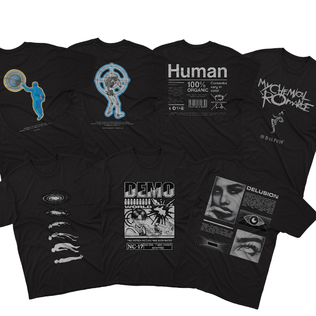 เสื้อยืด Black Emo - My Chemical Romace - EMO - Unisex Men Women