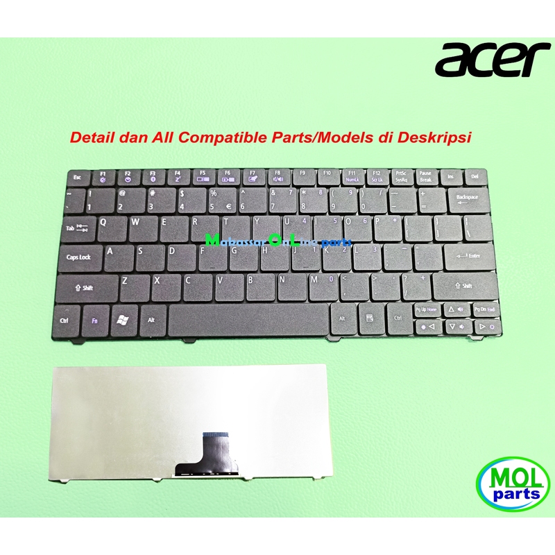 คีย์บอร์ด Acer Aspire One 721 722 751 751H AO721 AO722 AO751 AO751H