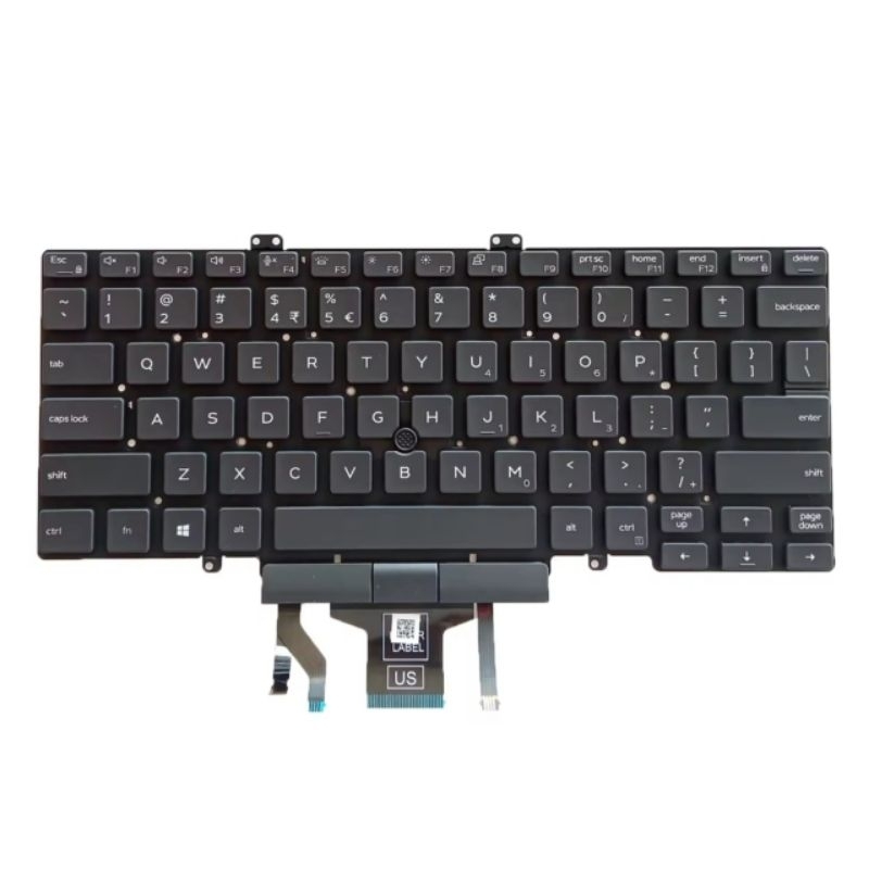 Dell Latitude 7400 E7400 7410 L3400 5400 5401 5410 5411 P100G P119G Backlight Pointer คีย์บอร์ด