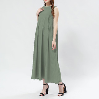 GENKA - LIMITED EDITION Dress Panjang Tanpa Lengan Daisy Ultra Stretch