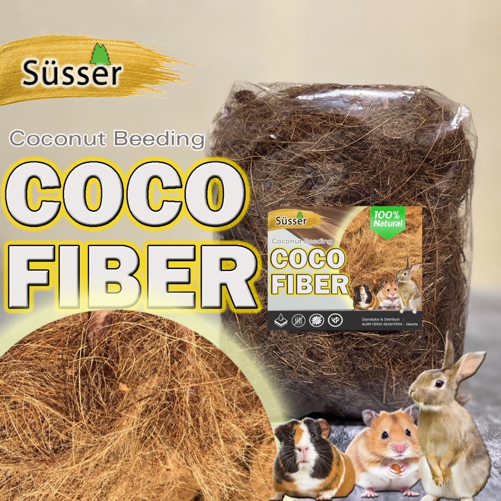 โทโควิท | COCO FIBER BED BEDDING HAMSTER CAGE SMALL PET CAGE LINER REPTILE TOPPER