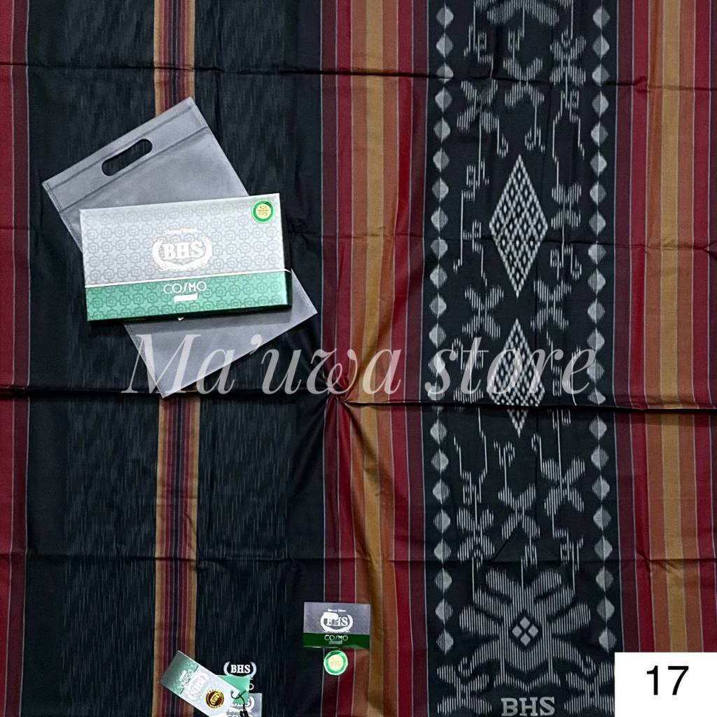 Bhs COSMO SILVER SARONG WITH PLAID AND PLAIN MOTIF BHS SARONG