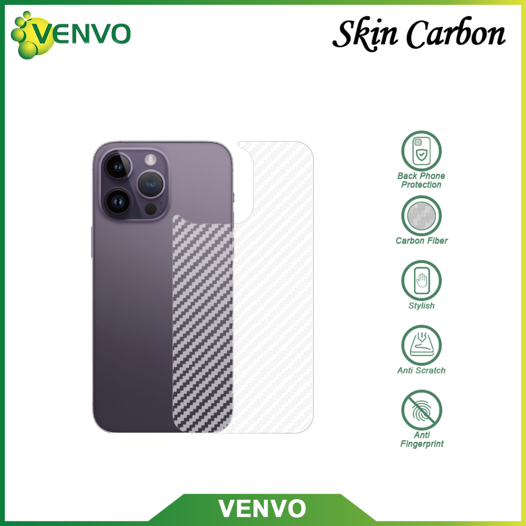 VENVO - ผิวคาร์บอน Oppo F1S A59 F5 F7 F9 F11 F11 Pro Reno 2 2F 2Z 3 3 Pro 4 4 Pro 4F 5 5F 6 4G 6 Pro