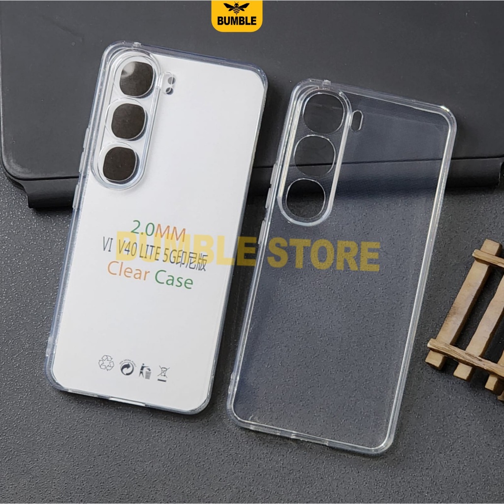 Bumble - Vivo V40 Lite Softcase Clear Case 2.0mm Case Vivo V40 Lite