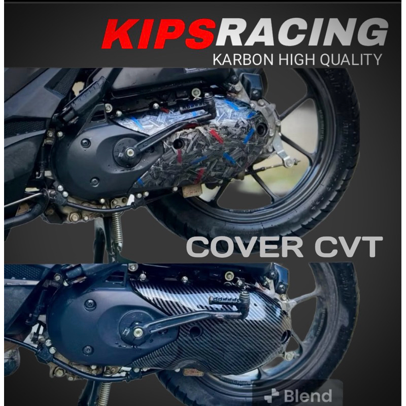 Beat DELUX CARBON CVT SCOOPY ฝาครอบ CVT คาร์บอนใหม่ ฝาครอบ Cvt beat ฝาครอบหมากรุกคาร์บอนใหม่ Cvt scoopy new carbon Cover Cvt Genio carbon